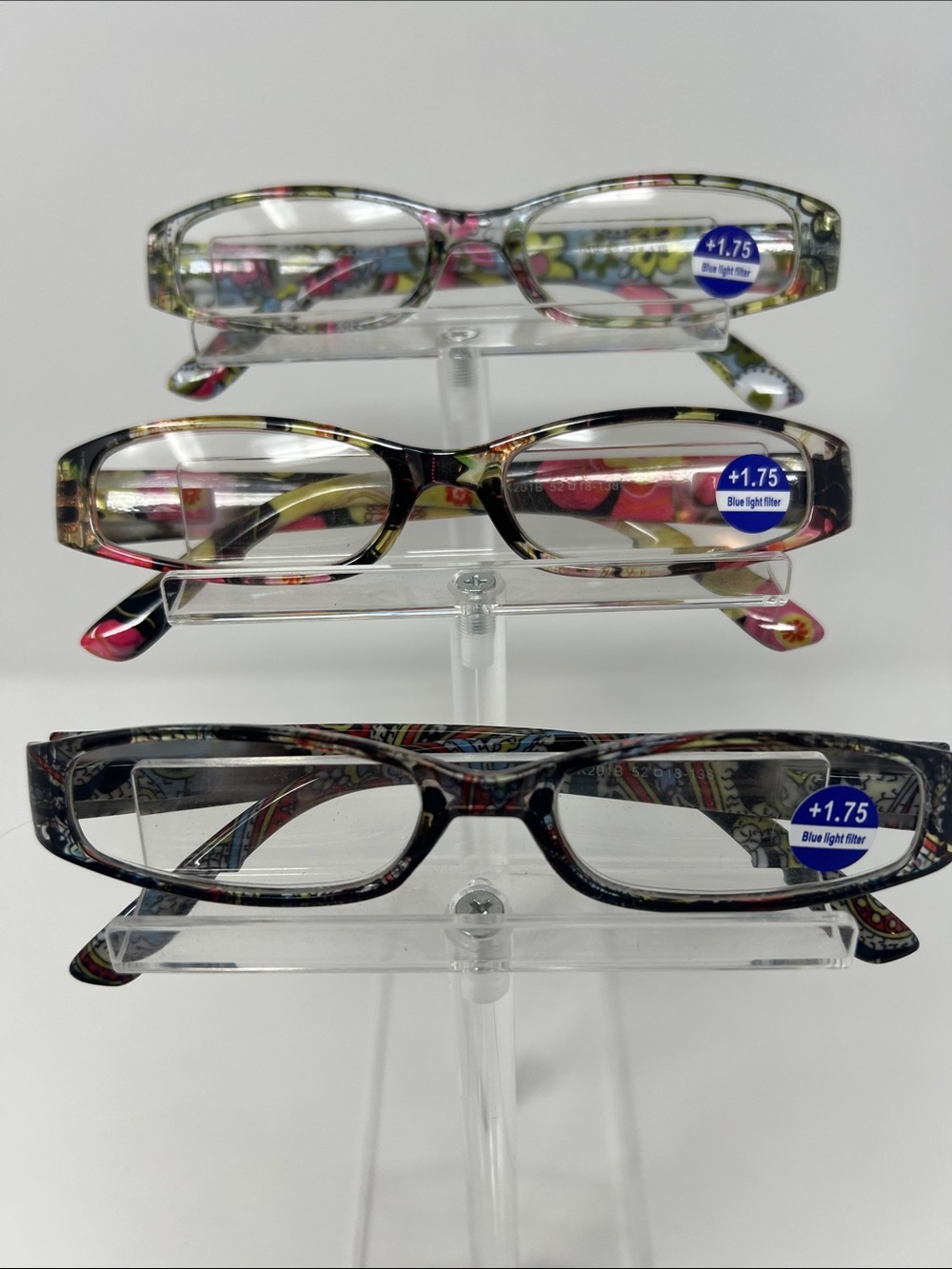 Women’s Set of 3 Printed Reading Glasses-1.75 Strength-NWOT  G7
